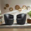 Ensemble de 2 chaises d'appoint en polyuréthane et coussins souples Aunna-109238303