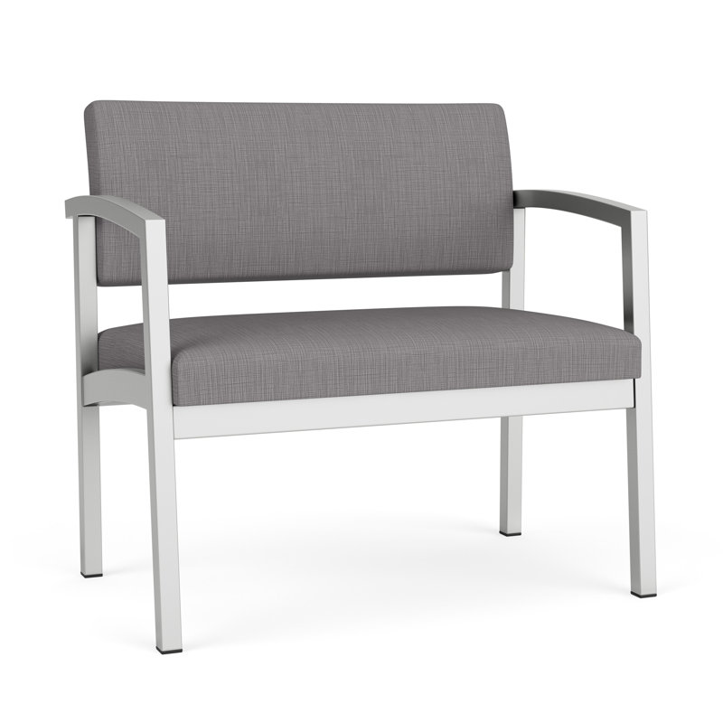 Chaise en acier Lenox, Argent, Plot Line Steel