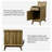Alingtons 24.4" End Table - Storage Nightstand with Built-In Outlets-74338349