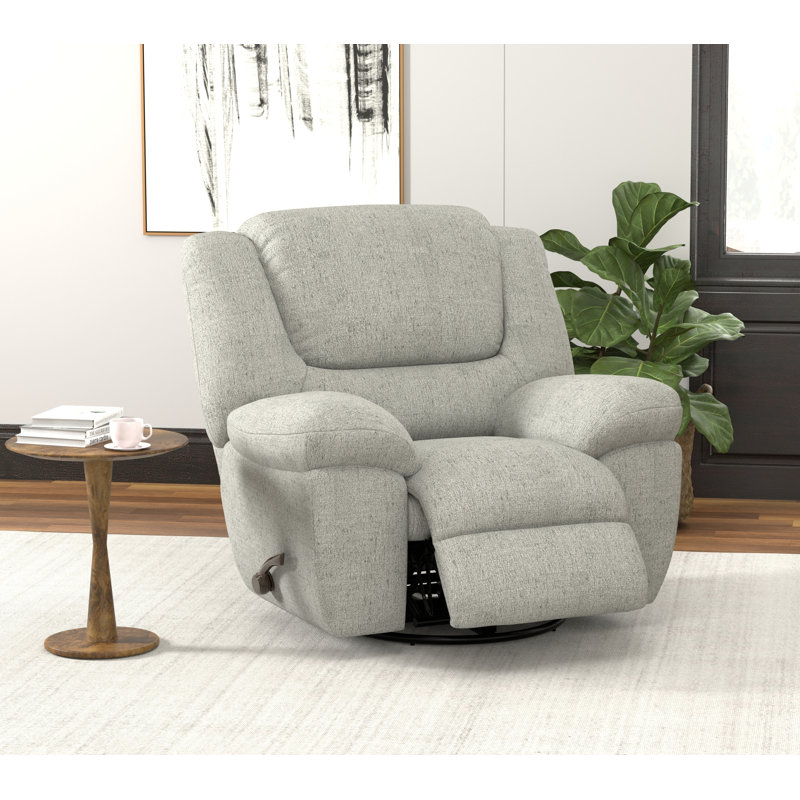 Fauteuil inclinable et pivotant Veria, Gris/beige, Manual