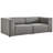 Mingle Vegan Leather 2-Piece Sectional Sofa Loveseat-1707572625
