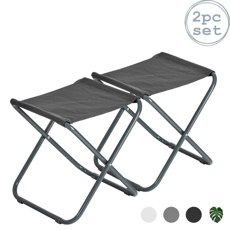 Harbour Housewares - Classic Folding Stools, Grey