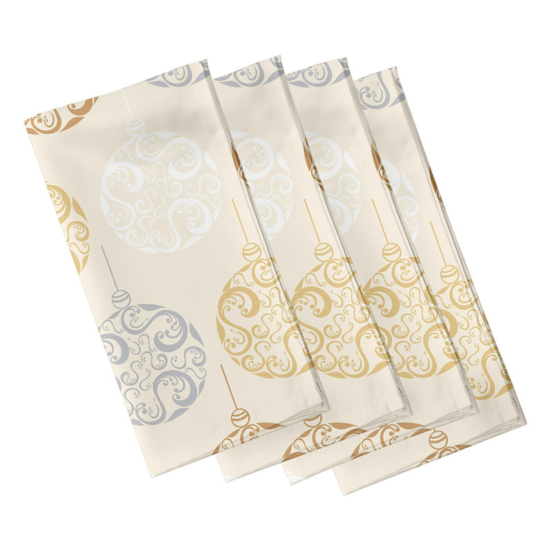 Ensemble de serviettes 22 "Painterly Bulbs, Brun