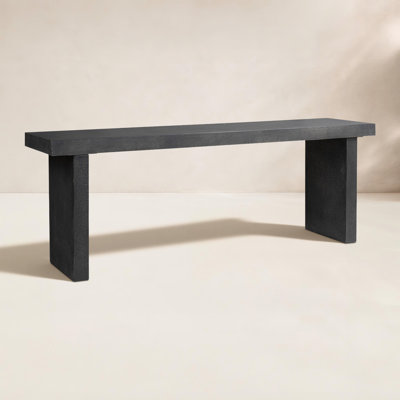 Rectangular Concrete Outdoor Buffet & Console Table , 78 " W 18 " D