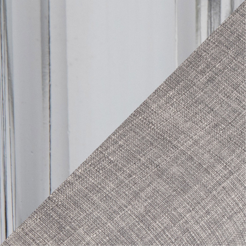 Chaise de travail en métal et tissu gris