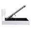Lit plateforme tapissier avec système de rangement hydraulique-481198477-497608265