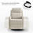 Adwit 26.5"W Modern Swivel Rocker Manual Recliner-422874150