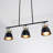 Aber 3 - Light Dimmable Kitchen Island Dome Chandelier