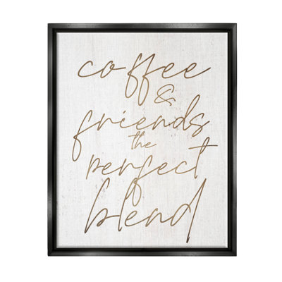 «Coffee & Friends Perfect Blend», estampe numérique encadrée par Lil 'Rue