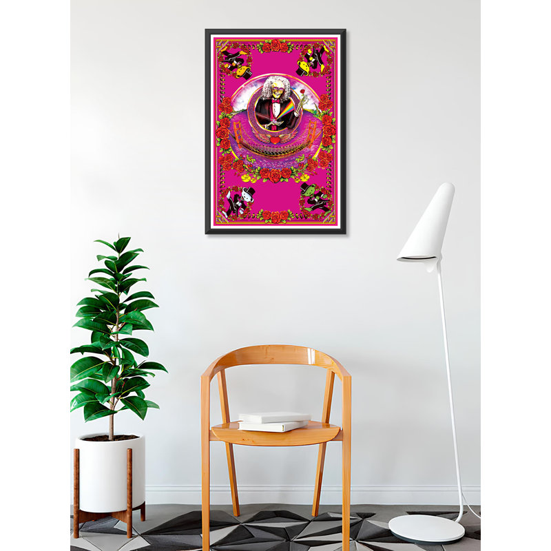 «Deadheads Across Golden Gate Bridge» - Non encadré, lumière noire - 24 x 36 po - Art encadré avec verre