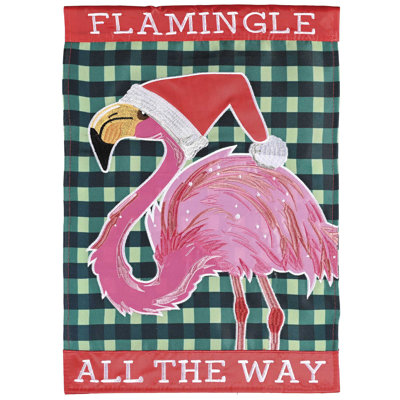 Garden Flag Flamingle All Way Flamingo