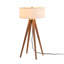 Lampe de table à trépied en bois massif 31 po Quattro-96191267