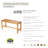 47.25 in. W Teak Shower Bench