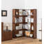 Bibliothèque simple en bois massif rétractable et rotative-1947039587