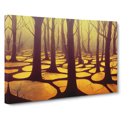 Lush Spring Forest - Wrapped Canvas