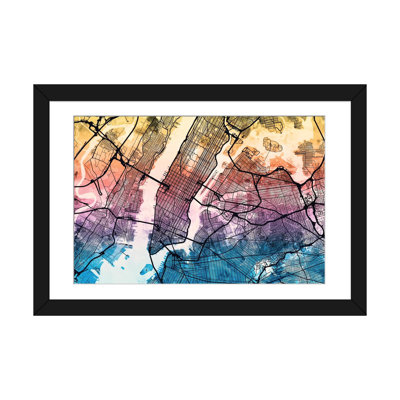 " Everse Blend Urban Street Map Series: New York City, New York, USA " by Michael Tompsett