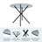 Huebner 35.4" Round Glass Dining Table And 4 Upholstered Dining Chairs For Kitchen, Dining Room, Living Room-110983772