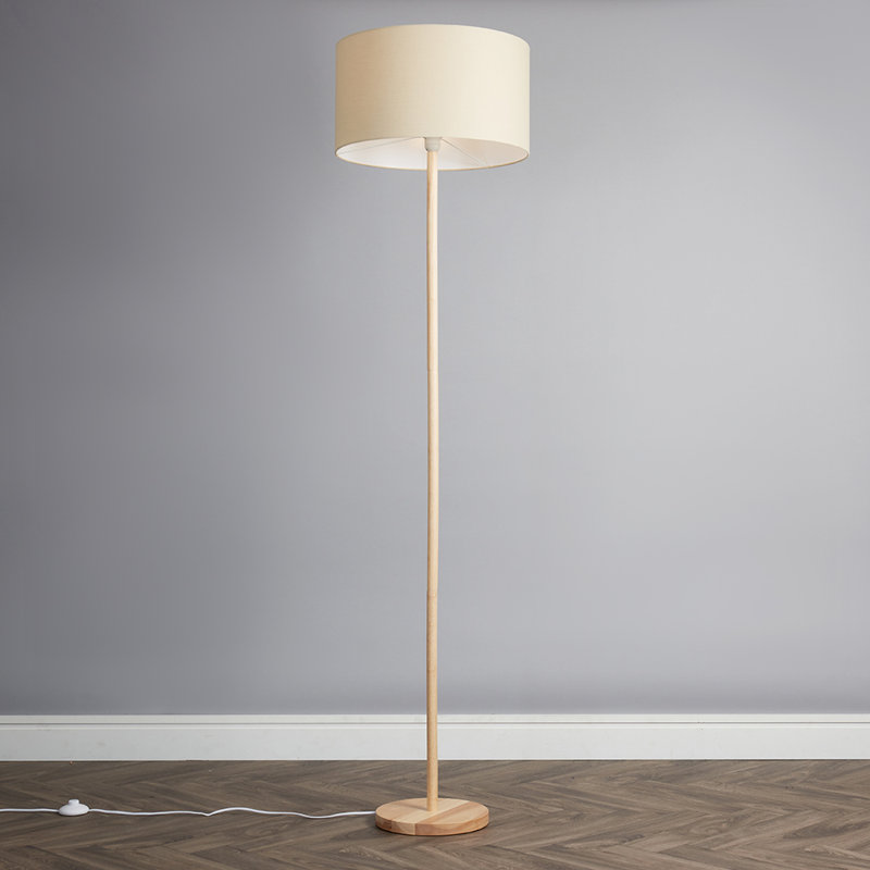 178cm Traditional Floor Lamp, Beige, Yes