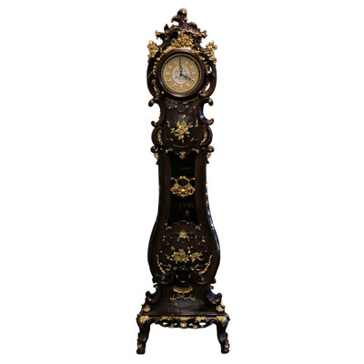 Horloge de 74 po en polyrésine avec volume de carillon réglable