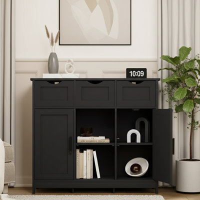 Storage Cabinets,Wooden Floor Cabinet,With Drawers And Shelves Storage Cabinets,Accent Cabinet For Living Room,Bedroom,Bathroom Furniture Home Decor
