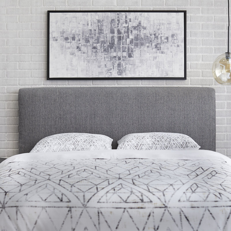 Magaw Upholstered Headboard, Gray