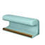 Banc rembourré en similicuir avec détection de mouvement à DEL chic pour la décoration intérieure-2060584301