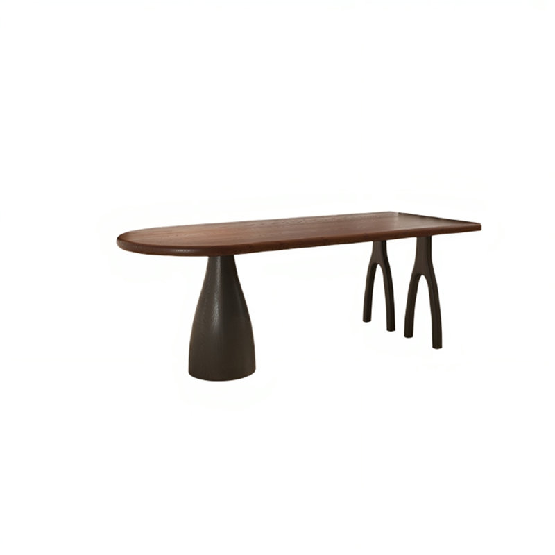 Mateya Ash Solid Wood Dining Table, 35.43" W x 78.74" L