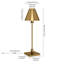 Lampe de table haute 28 po avec abat-jour en métal Svana-1833426436
