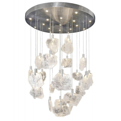 Selenite Pendant Chandelier
