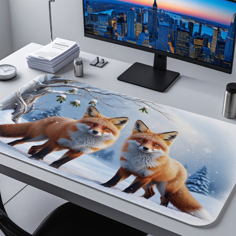 Polyester Desk Pad, 14.4x12.1