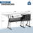 60" Foldable Sewing Table, Multipurpose Sewing Machine Table with Adjustable Platform and Drawers