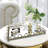 Decozen Rectangular Mirrored Tray with Rose Gold Wire Frame – Elegant Christmas Gift for Home Decor