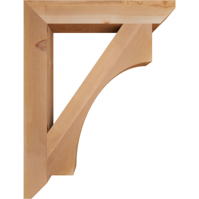 Support en bois Westlake, Cèdre rouge, H 34 po x l 3,5 po x P 26 po