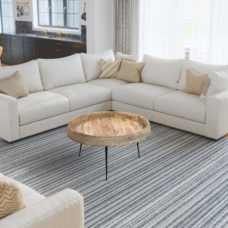 Mabie Solid Wood Top Single Coffee Table