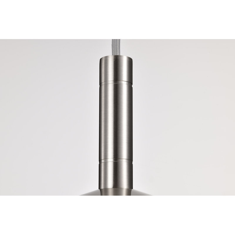 Vicente - LED Pendant - 3K/4K/5K CCT Selectable, 151.13" H x 14" W x 14" D, Brushed Nickel