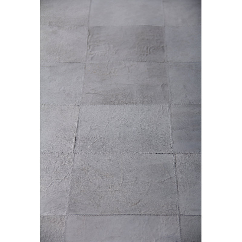 Cowhide Area Rug in Gray, Rectangle 12' x 15'