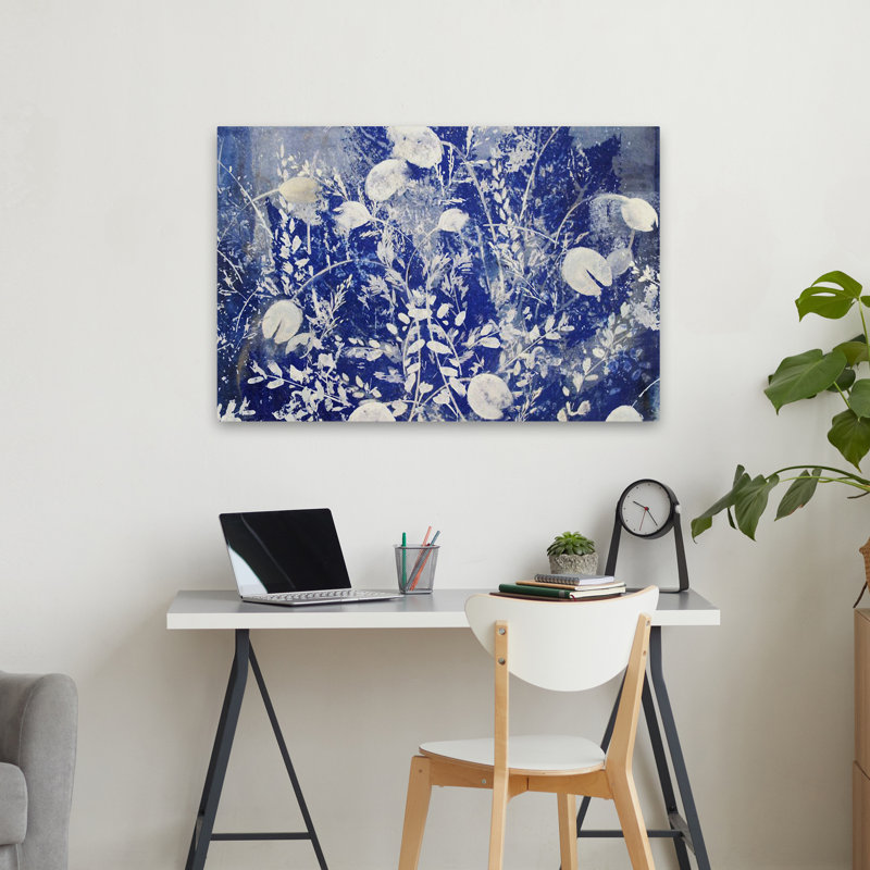 Paysage, nature, plantes, fleurs, abstrait, fleurs de lune, H 24 po x l 36 po
