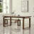 Brown Rectangular Solid Wood Dining Table-1922542318