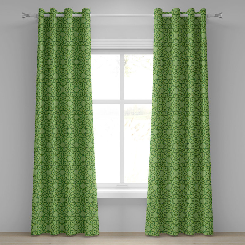 Rideau à œillets à 2 panneaux Latitude Run®, 50 po x 108 po, vert lime, L 50 po x L 108 po