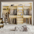 Abbigael 119.4" W Walk In Closet System with 9 Shelves