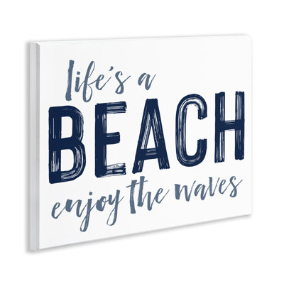 Plaque murale «Summer Wonders Enjoy Waves», design par lettré et doublé