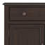 Grande armoire de rangement en bois massif 67 po avec tiroirs