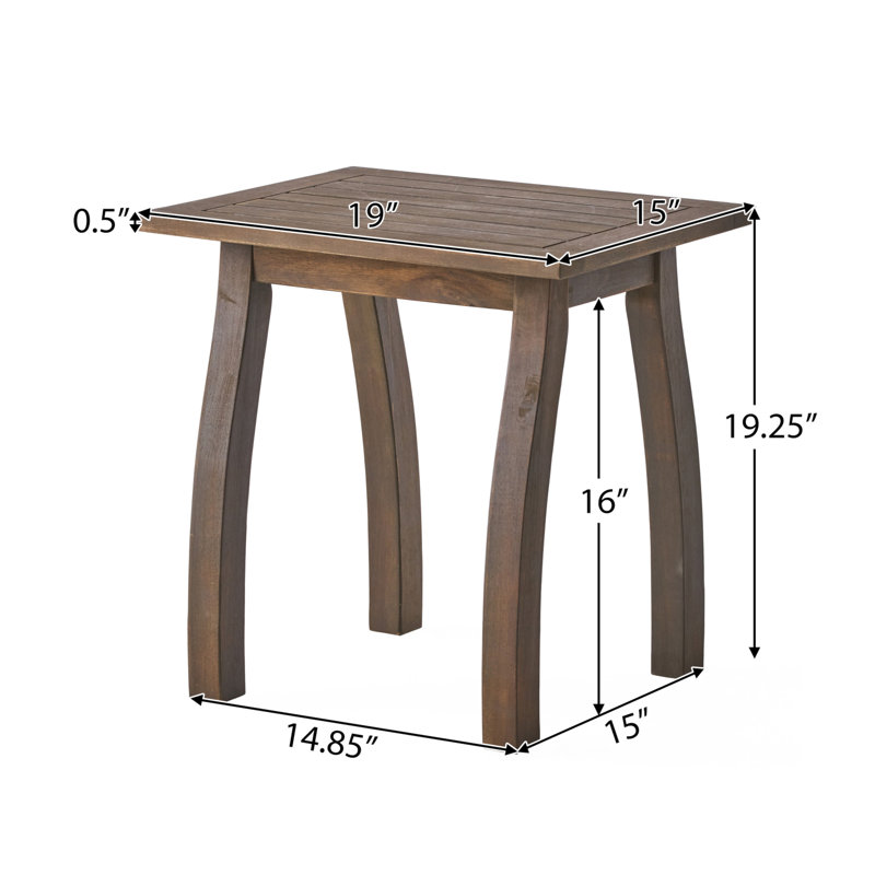 Table d'appoint Broadi, Gris