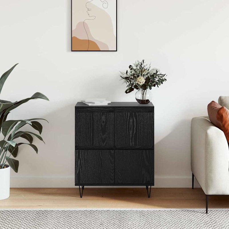 Sideboard 60 X 35 X 70 Cm Engineered Wood, Black