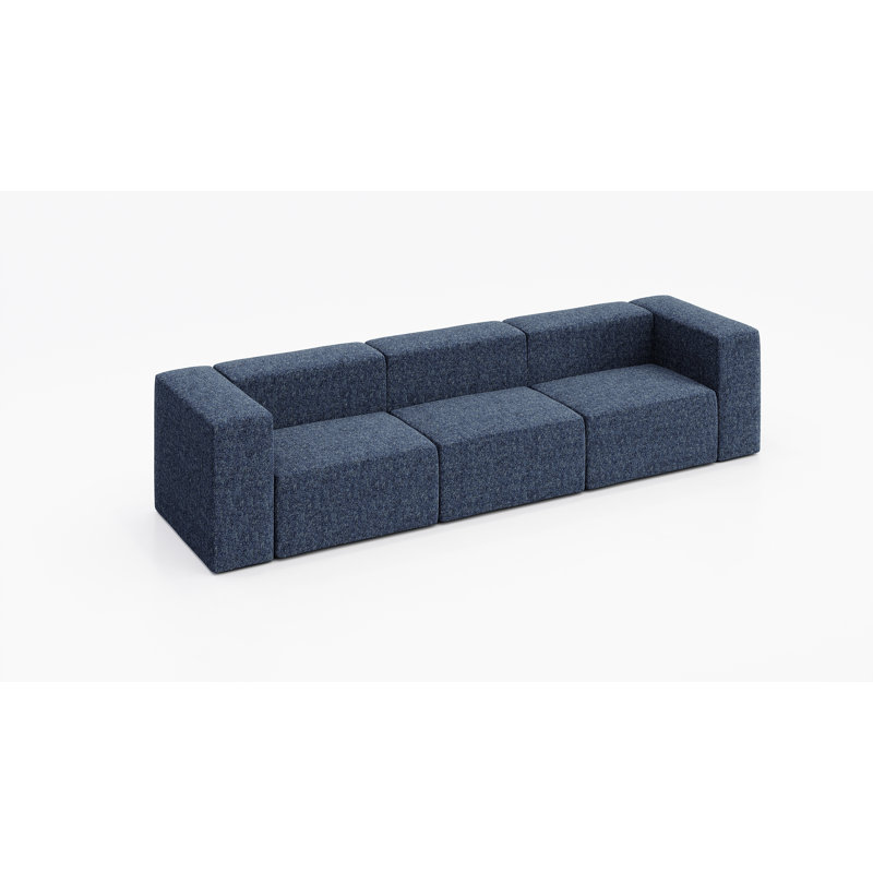 Canapé pour 3 personnes - tissu, Geai bleu