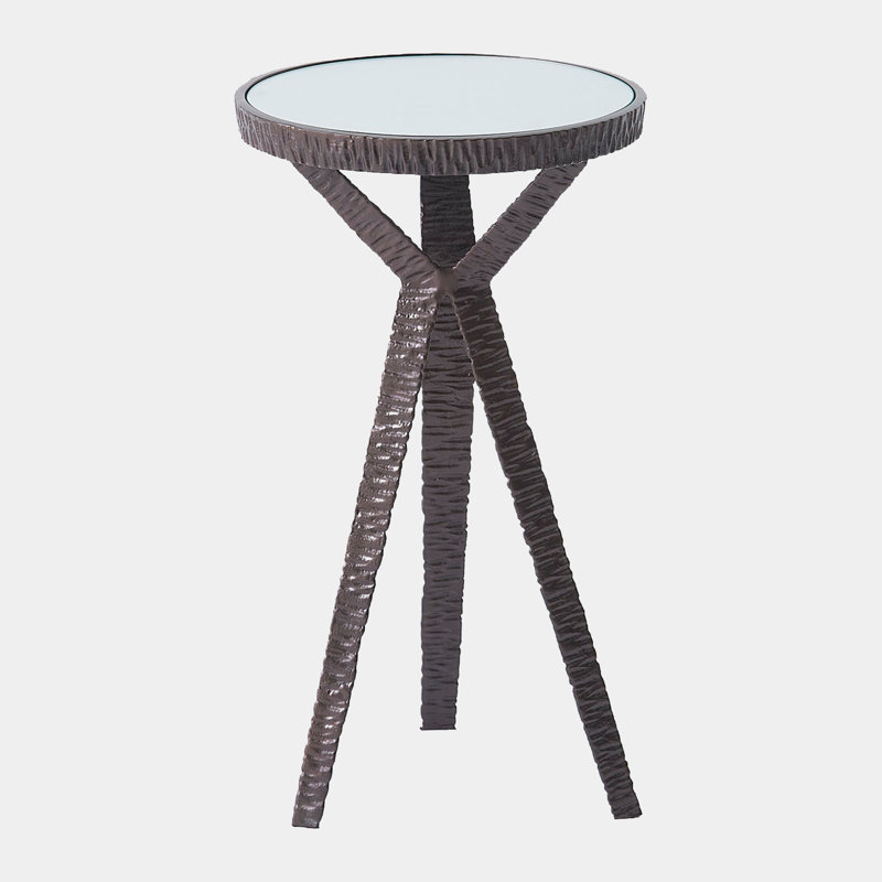 Round End Table, 23" H x 11" W x 11" D