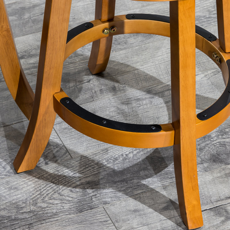Natural 30" Bar Stool With Slat Back, Charcoal Fabric Seat, Stylish For Kitchen And Use Wood Finish Seat Relax