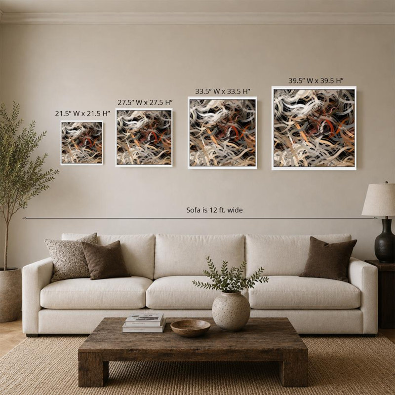 Josué 7: 7. "Face à nos échecs" par Mark Lawrence - Impression sur toile, 24 po x 24 po / cadre blanc flottant