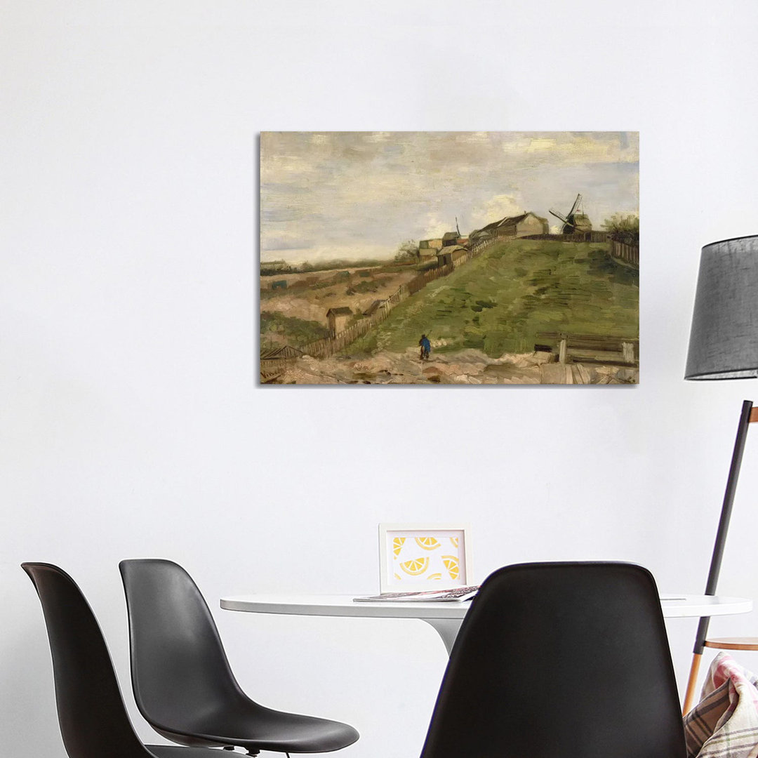 The Hill At Montmartre With Stone Quarry by Vincent Van Gogh - Wrapped Canvas Gallery-Wrapped Canvas Giclée