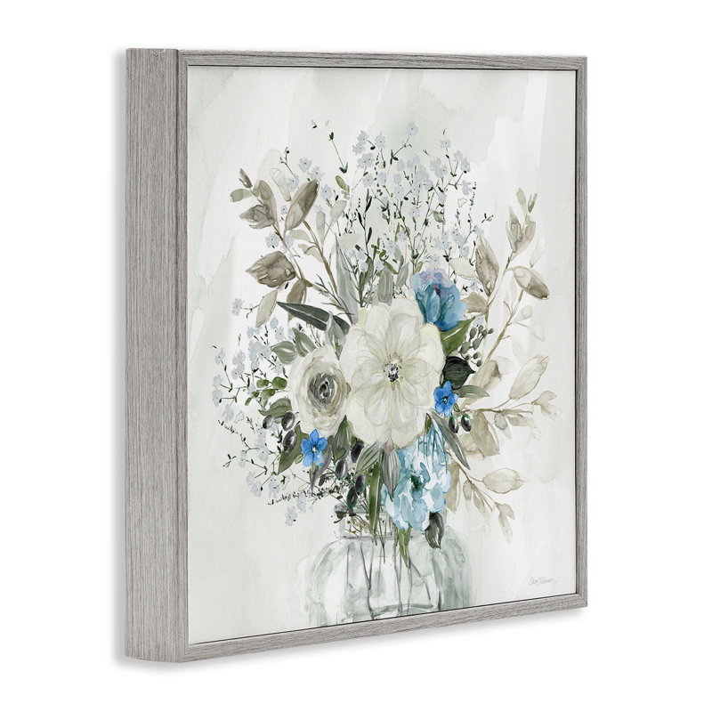 Paquet de fleurs de campagne, estampe numérique encadrée par Carol Robinson, Estampe numérique Farmhouse, H 24 po x l 24 po